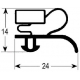 JUNTA DE PUERTA GRIS 755X655MM PAR 2.5M ANGELO PO