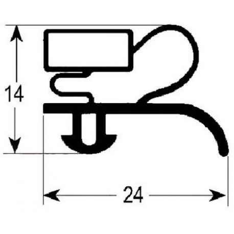 JOINT DE PORTE GRIS 755X655MM - TIQ65147