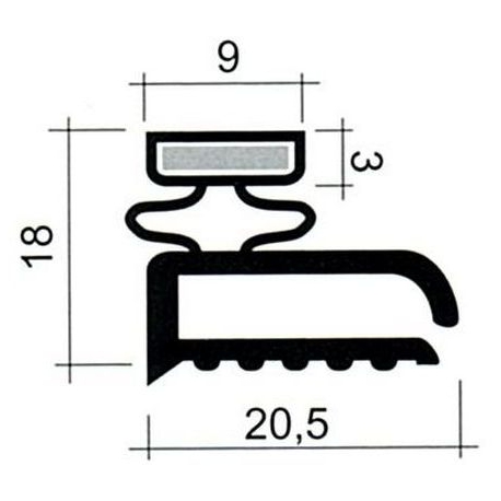 JOINT PVC PLAT BLANC PAR 2.5M - TIQ63842