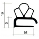 JUNTA PVC PLANO BLANCO PAR 2.5M SIN BANDEJA MAGNETICO ORIGEN