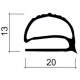 JUNTA PVC PLANO GRIS POR METRO SIN BANDA MAGNETICA - TIQ63955