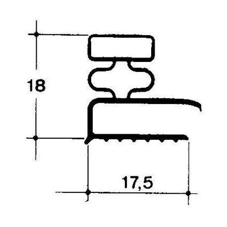 GUARNIZIONE 385X195MM DEL CASSETTO 1/3 - TIQ65130