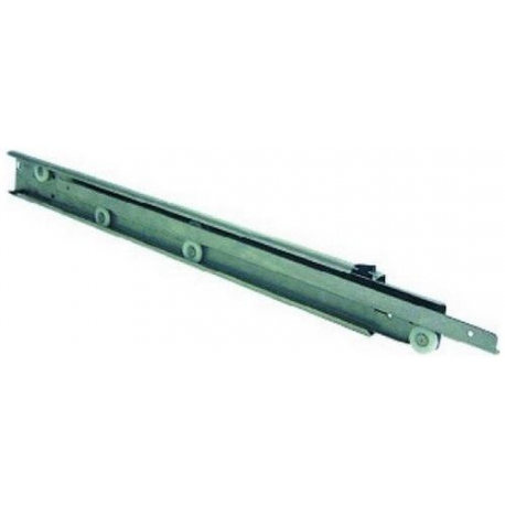 COPPIA GUIDA SCORREVOLE CLIPSABLE L:600MM L:18MM INOX - TIQ4271
