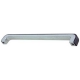 HANDLE CHROME-PLATED WITH INSERT BLACK L:400MM BETWEEN AXIS 376MM