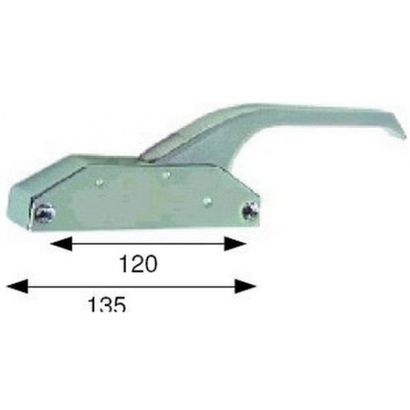 DOOR HANDLE 135MM WITHOUT KEY - TIQ4096