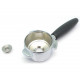 NAKED PORTAFILTER 85/95 WITH SCREW FOR DELIVERY SPOUT WITH SHINY BLACK HANDLE - FZQ306