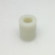 WHITE TEFLON END-FITTING WITH SMALL FLAT/SERRATED SHAFT ORIGINAL