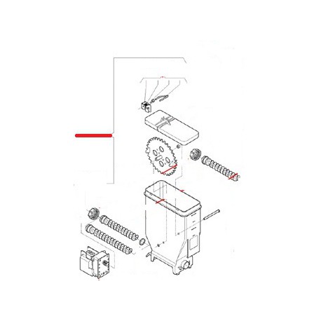 CONTENEUR + VIS SANS FIN LONGUE + BATTEUR BRIO - MQN346