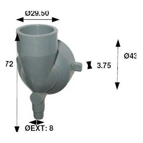 BASE MIXEUR SORTIE VERTICALE - IQN175
