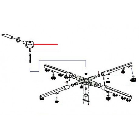 TURRET INOX FUR ARM IN PLASTIC - QUQ6921