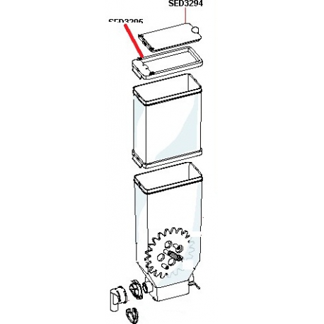 COUVERCLE BAC A SUCRE ORIGINE SAECO - FRQ8740