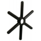 CROSS OF RINCE GLASS PVC BLACK 6 BRANCHES - QP7641