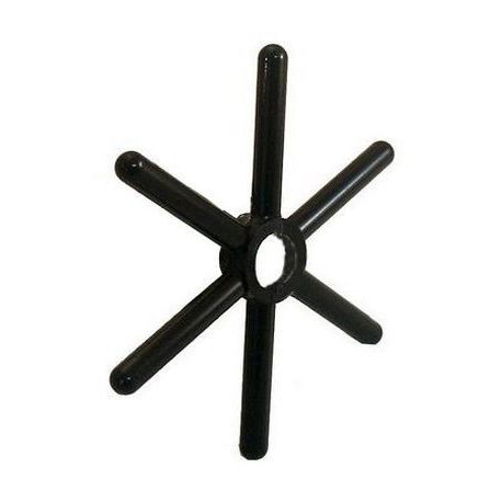 CROCE DI RINCE VETRO PVC NERO 6 BRANCHES - QP7641