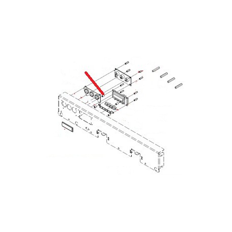 DISTANZIARE 4.2X8 H:12MM NYLON ORIGINALE - FQ7594