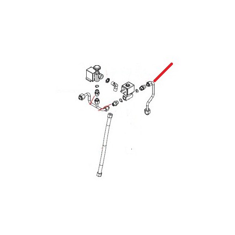 TUBE ROBINET EAU CHAUDE CHAUDIERE 1/4F 3/8F - FQ7547