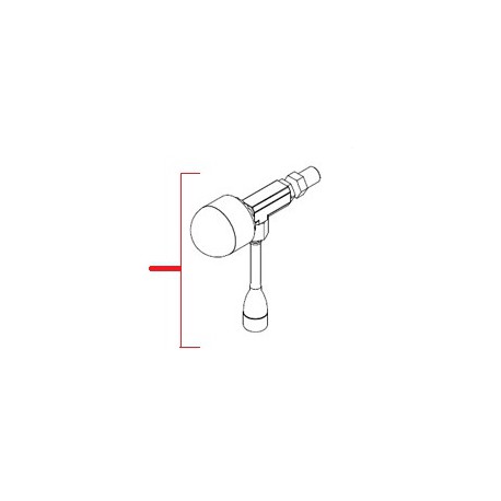 ROBINET EAU CHAUDE LONG COMPLET ORIGINE SIMONELLI - FQ7549