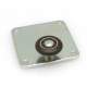 ROULETTE PORTE COULISSANTE í22MM POUR ARMOIRE PLAQUE 50X50MM ORIGINE TOURNUS