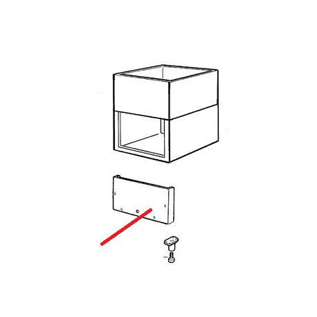 HALTERUNG VON FUSS VON GUMMI 60X10 - PQQ362
