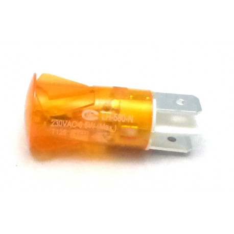 VOYANT ORANGE D12  T120Â° 250 V + COSSES 6  - EYQ6722