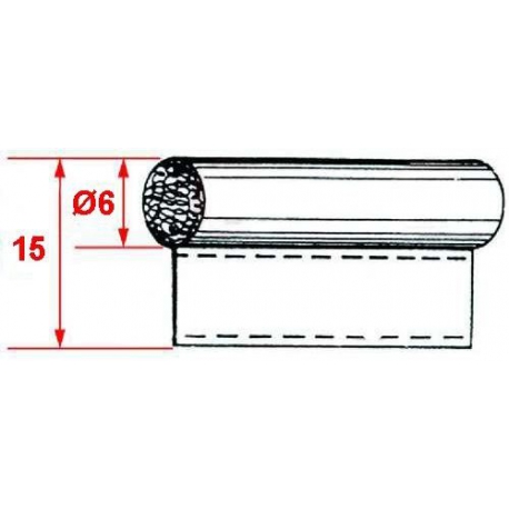 DICHTUNG 6X15MM VERKAUFT AU METERS - SEQ089