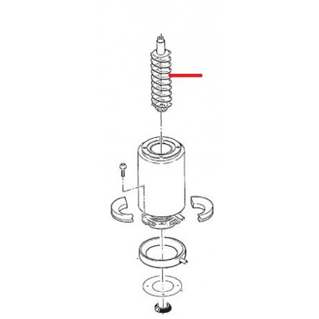 SCREW WITHOUT END TDE550/MDT5N25-40/NME650/FME804 - FPQ962