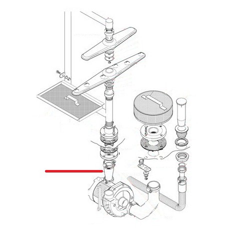 MANCHON DE REFOULEMENT DE POMPE DSP5 ORIGINE LAMBER - TIQ10248