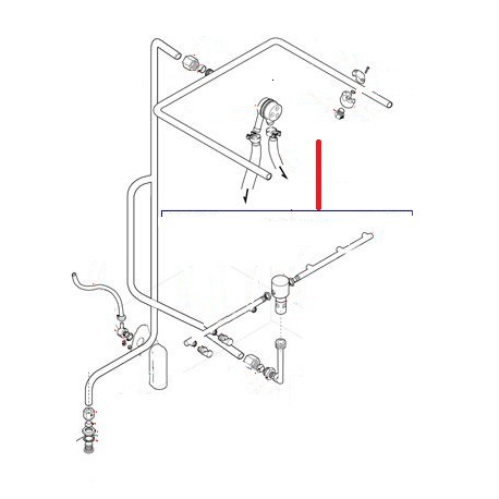 BRAS DE RINCAGE INFERIEUR COMPLET DSP5 ORIGINE LAMBER - TIQ10242