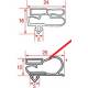 GASKET MAGNETIC FOR KIC40 WITH COUNTERSINK L:1705MM L:570MM - TIQ10397