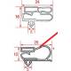 GUARNIZIONE MAGNETICO PER KIC40 A INCASTRARE L:1705MM L:570M - TIQ10397