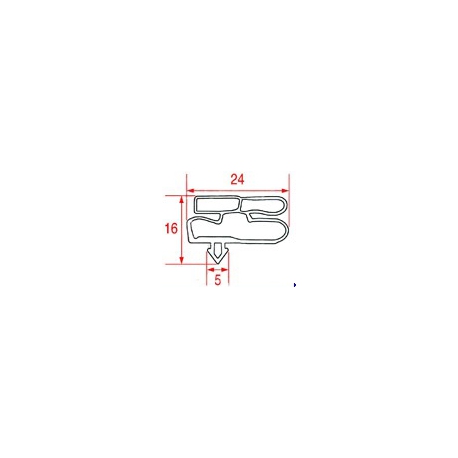 GASKET MAGNETIC BEV32 WITH COUNTERSINK L:1450MM L:575MM - TIQ10398