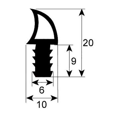 JOINT PORTE DE FOUR GAMME 700 - BYQ6059