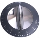 CONT.KNOB-GREY/CHROME NO PULSE - XRQ4306