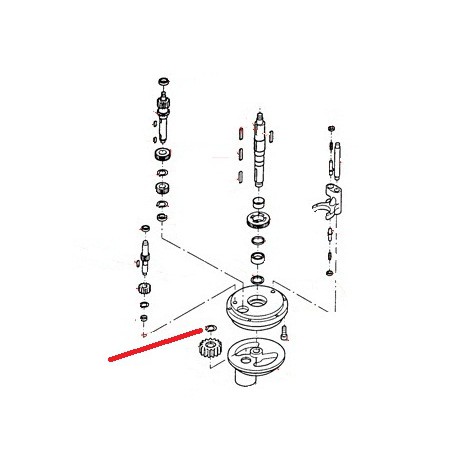NUT FOR BEATER SHAFT GEAR - GUQ6564