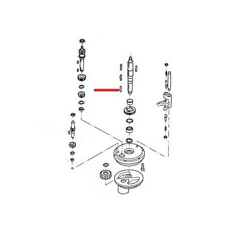 GOUPILLE POUR ARBRE CENTRAL ORIGINE THUNDERBIRD - GUQ6519