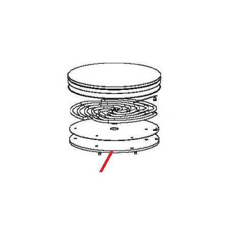 DISK INSULATING Ã˜387MM ORIGIN - XEQ6657