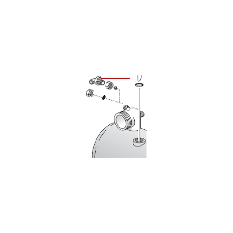 RACCORD COUDE MALE ORIGINE SPAZIALE - FCQ231