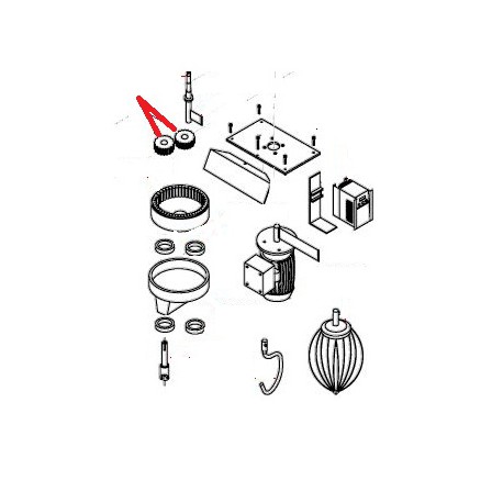 ENGRENAGE POLYAMIDE ORIGINE OZTI - BMQ6638