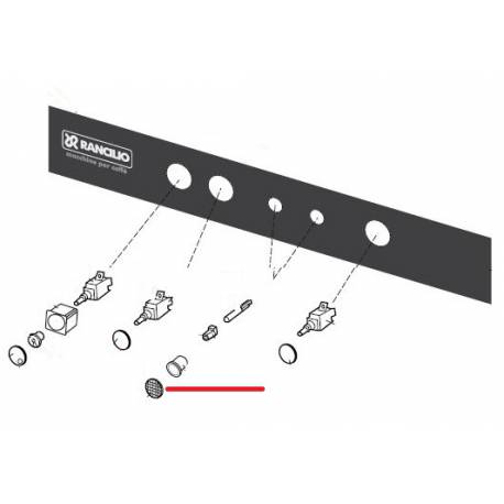 CAPUCHON VOYANT ORANGE ORIGINE ITW - RQ6624