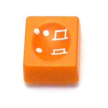 BUTTON ORANGE CYCLE LENT - FYQ6546