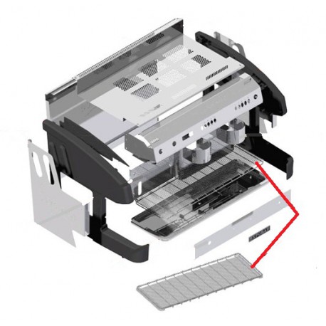 GRILLE EGOUTTOIR MINI AVEC MOULIN ORIGINE EXPOBAR - RKQ860