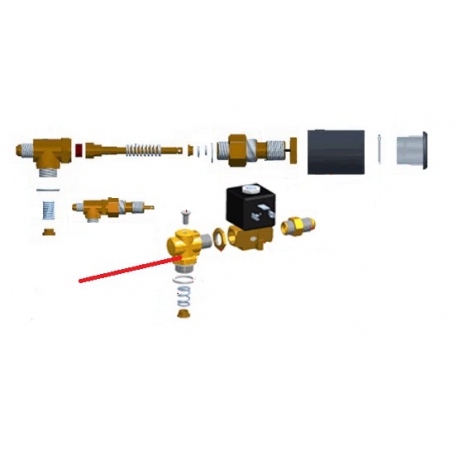 FITTING WATER ELECTRIC L 3/8MX1/4M ORIGIN - RKQ878