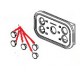 BOUTON CLAVIER ORIGINE SPAZIALE - FCQ6546