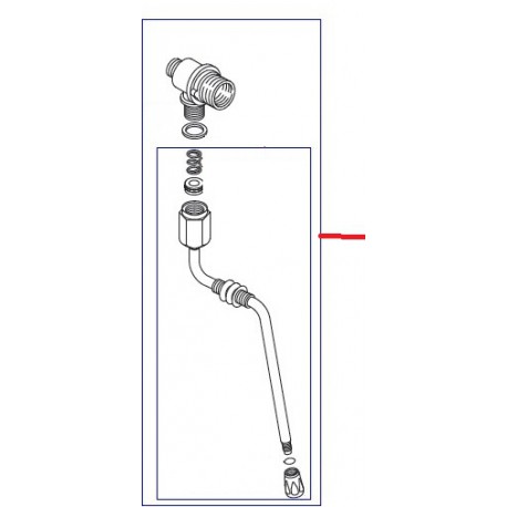 ROBINET VAPEUR COMPLET Ã˜8MM INOX ORIGINE ASTORIA - NFQ70218899