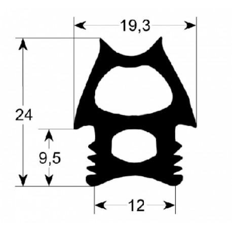 DICHTUNG VON TURE VON BACKOFEN L:1380MM L:688MM - TIQ11505