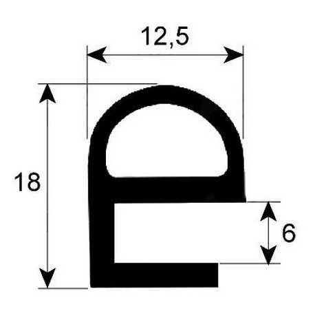 GUARNIZIONE PORTA DI FORNO 20NIVEAUX L:3900MM ORIGINALE - OBQ12