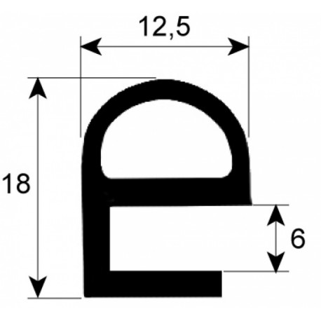 KIT JUNTA PUERTA DE HORNOS 10 NIVEAUX L:2530MM - OBQ14