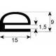 GASKET CONVOTHERM OF DOOR OF OVEN L:2000MM SILICON TRANSPAR