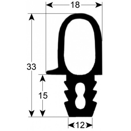 JOINT DE PORTE DE FOUR 10 NIVEAUX 765X510MM - TIQ11501