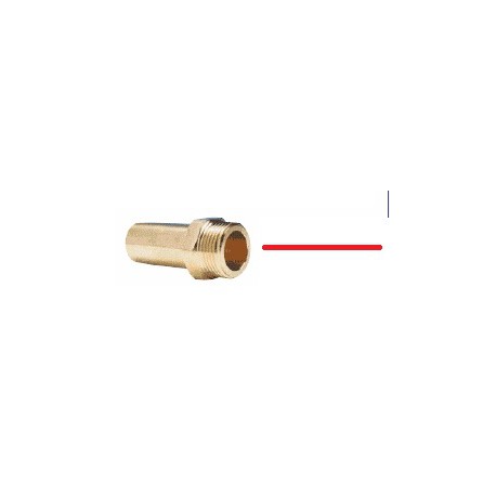 BOCCOLA DI GIUNZIONE ACQUA OTTONE INGRESSO 1/2BSPT USCITA - ETC02