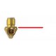 EQUERRE FEMELLE 3/4 BSP CYL. X 20MM AVEC PLATINE FIXATION LAITON DZR